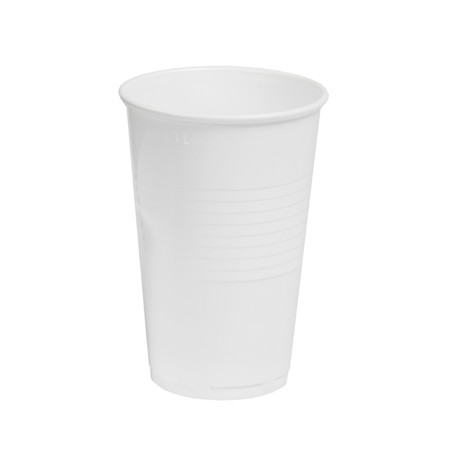 Gobelet à boissons PP 2 dl blanc